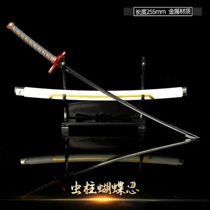 Demon Slayer Sword Real Katana Swords Demon Slayer Cosplay Metal Props Weapon Anime Battle Ready No Cutting Edge Bedroom Decor