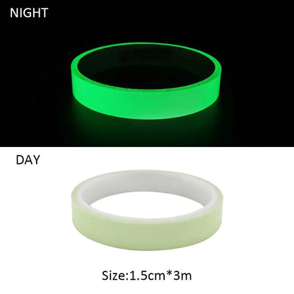 Luminous Tape 3m/5m Glow in The Dark Sticker Self-Adhesive Photoluminescent Tape Night Vision Safety Warning Security Stage Home