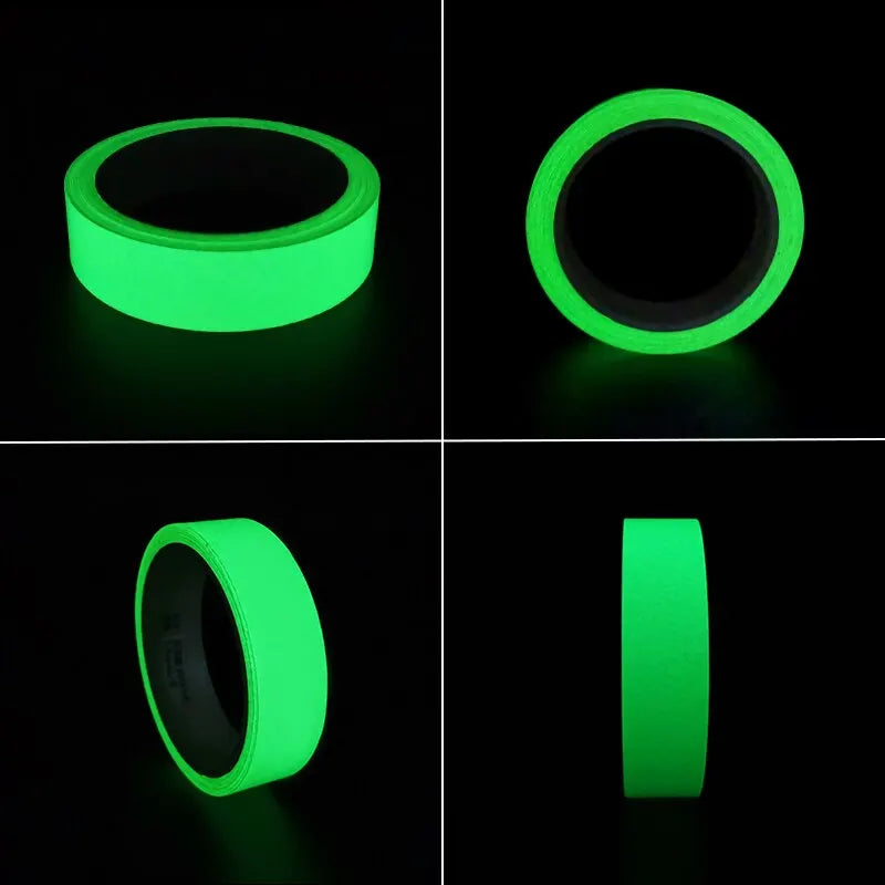 Luminous Tape 3m/5m Glow in The Dark Sticker Self-Adhesive Photoluminescent Tape Night Vision Safety Warning Security Stage Home