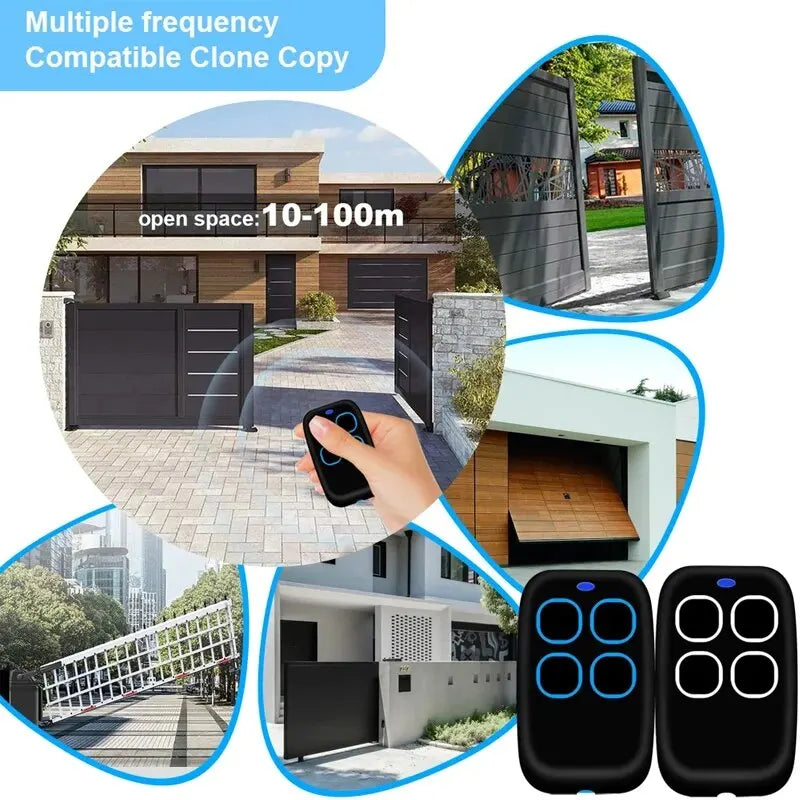 Garage Door Remote Control Duplicator 286MHz-868MHz Multi-Frequency Code Grabber Clone Gate Key Fob Command Hand Transmitter