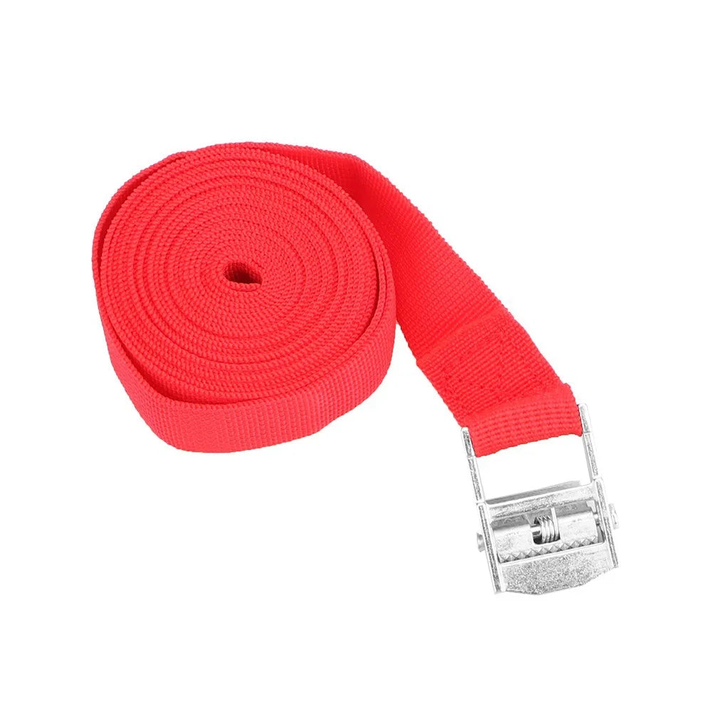 5M Pressure Buckle Straps Heavy Luggage Fixing Adjustable Binding Belt Rope Tensioner Self Defense Lifesaving Buckle Safety Rope