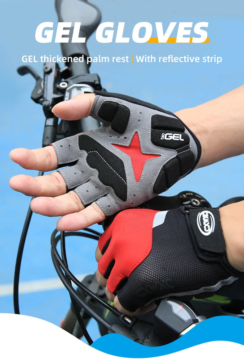 Giyo Breaking Wind Cycling Half Finger Gloves Anti-slip Bicycle Mittens Racing Road Bike Glove MTB Biciclet Guantes Ciclismo