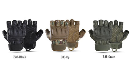 Guantes tácticos con pantalla táctil y carcasa rígida para caza al aire libre, airsoft, combate, tiro, senderismo, ciclismo, deportes, cuero sintético, equipo antideslizante