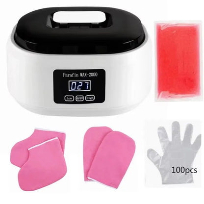 Paraffin Wax melting Heater for Hand Foot  Bath Hands Mask Pot Warmer Beauty Salon Spa Heater Machine with Gloves Bootie Mitts