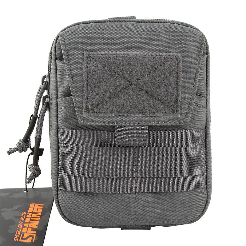 Tactical EDC Molle Pouch Waist Pack Utility Pouches Multifunction Double Zipper Waist Bag Hunting Tool Pouch