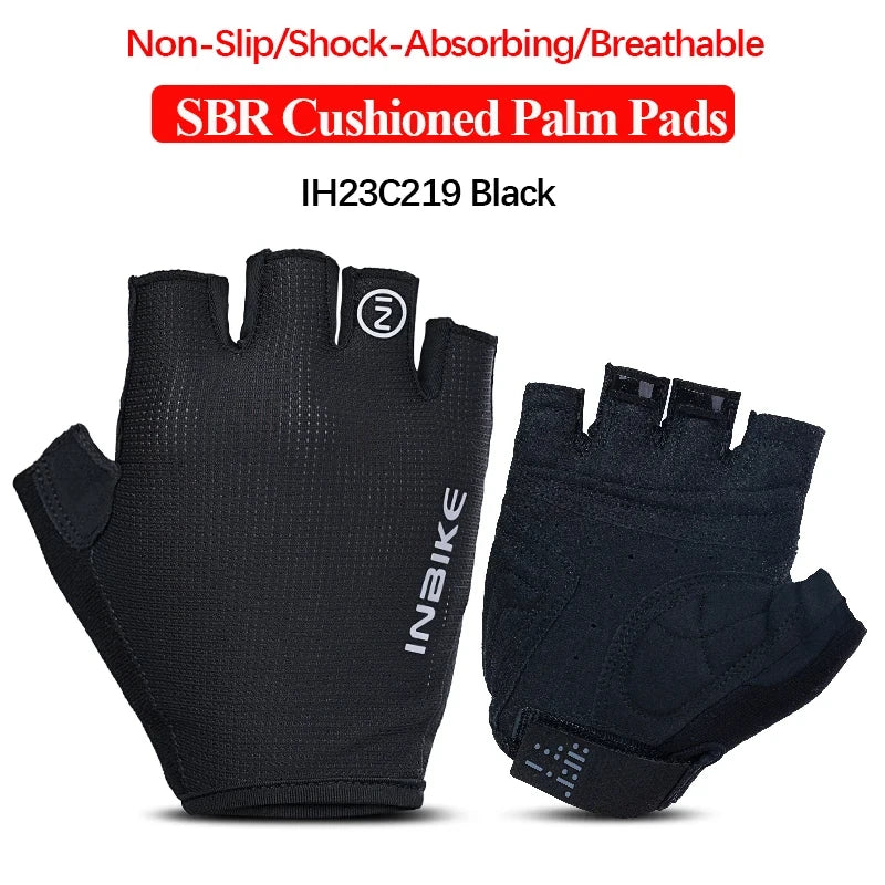 INBIKE Shockproof GEL Pad Cycling Gloves Half Finger Sport Gloves Men Women Summer Bicycle Gym Fitness Gloves MTB Gloves IF239