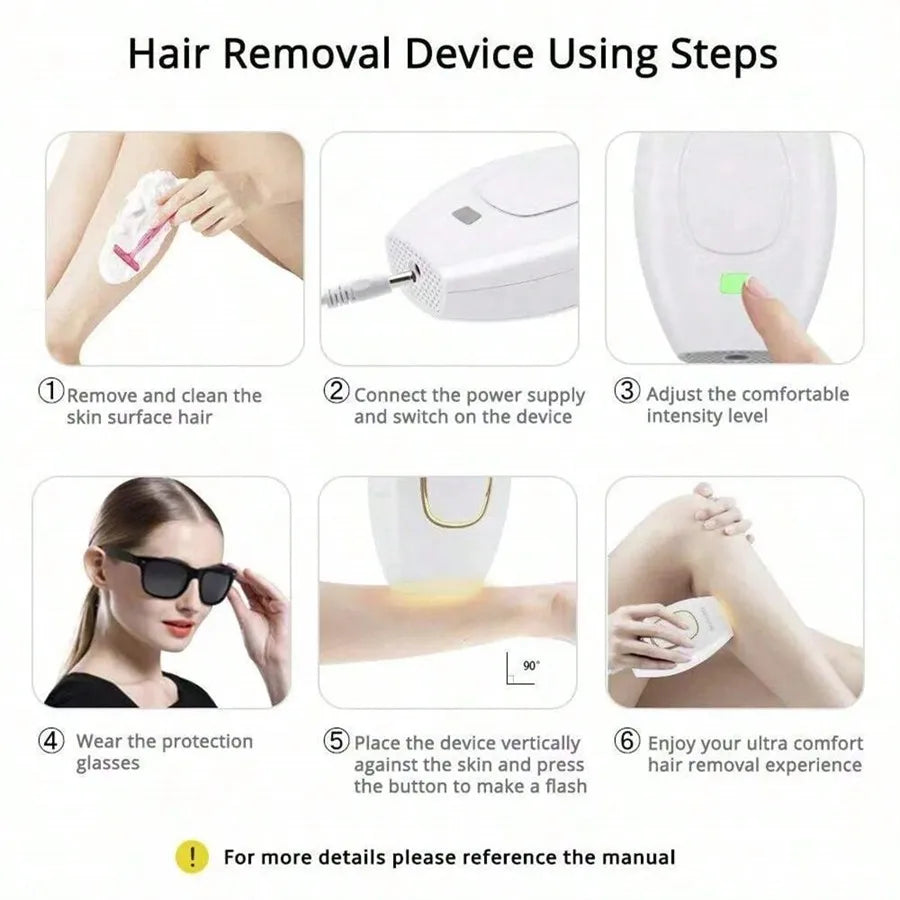 One Device For Whole Body Hair Removal,Body Pubic Bikinis Depilator Remover Permanent Women Hair Removal Home Use Devices