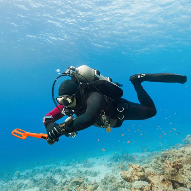 Detector de metales subacuático, localizador de pulsos, detector de metales a prueba de agua, detector de metales portátil para buceo por inducción