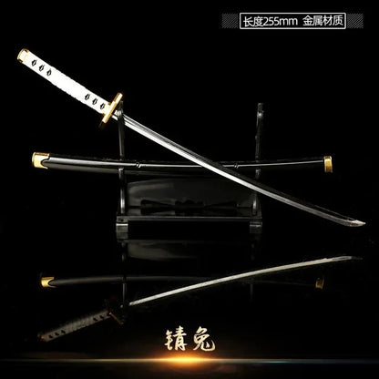 Demon Slayer Sword Real Katana Swords Demon Slayer Cosplay Metal Props Weapon Anime Battle Ready No Cutting Edge Bedroom Decor