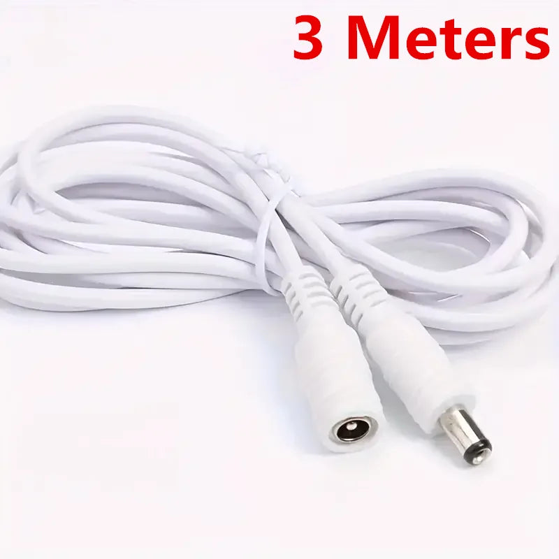 DC Extension Cable 5.5x2.1mm Connector Power Cord Cable Extender For CCTV Security Camera 12 Volt Extension Cord