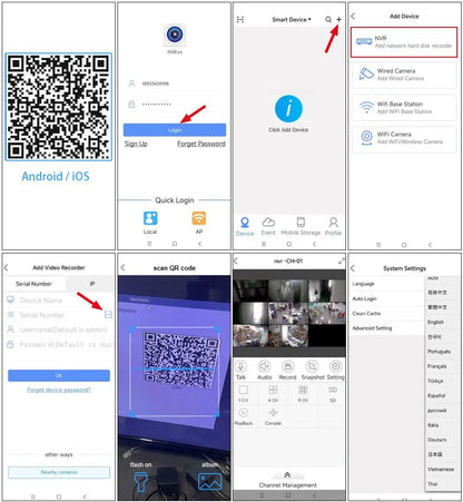 Smar H.265 CCTV NVR 8CH 9CH 16CH 32CH For 5MP 4K IP Camera Support Face Detection Email Alart Video DVR Recorder XMEYE APP Onvif