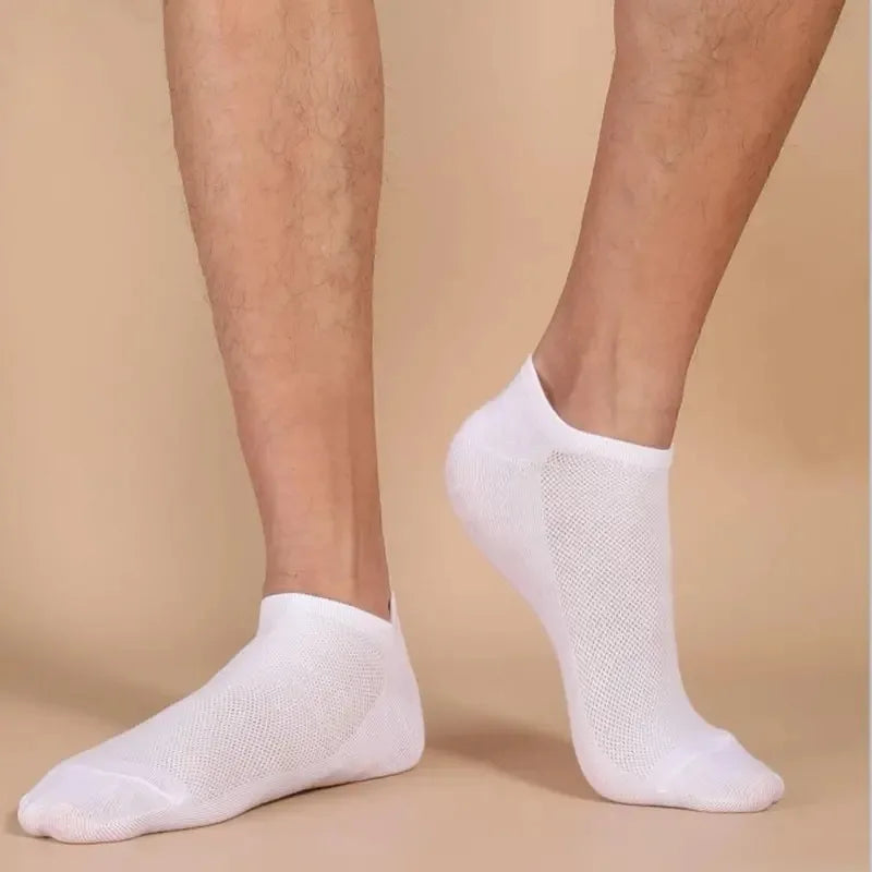 5/10 /20/30 Pairs Unisex Casual Plain Color Boat Socks Thin Breathable Comfy Anti Odor Sweat-absorbing Ankle Socks For Men Women