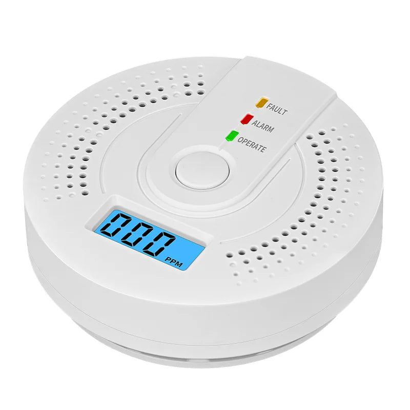 Independent CO Alarm Sensor Carbon Monoxide Alarm Detector High Sensitive Warning LCD Display CO Alarm With UL2034