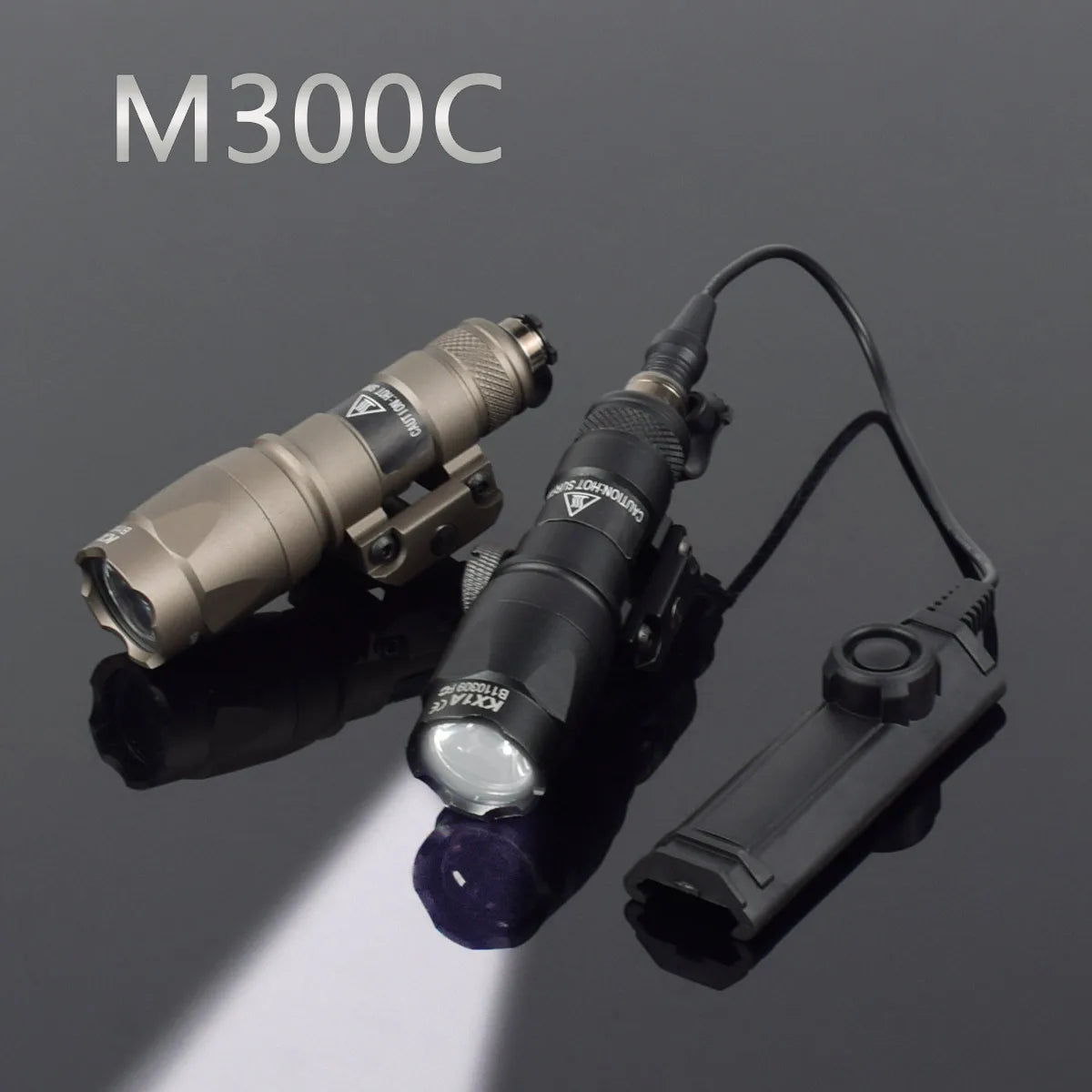 Linterna táctica Surefire M300 M300A MINI Scout para rifle de caza, luz LED, arma de Airsoft, linterna para pistola AR15 HK416