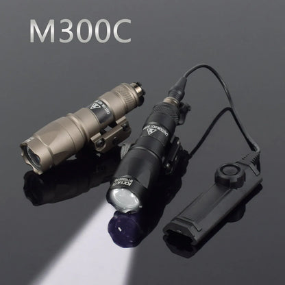 Tactical Surefire M300 M300A MINI Scout Light Rifle Hunting LED Flashlight Airsoft Weapon Gun Light Lanterna Torch AR15 HK416