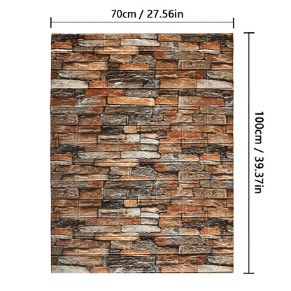 DIY 3D Wall Sticker Wallpaper Roll Self Adhesive Foam Brick Soft Kitchen Room Wall Decor Wall Panels Background Wall Decoration