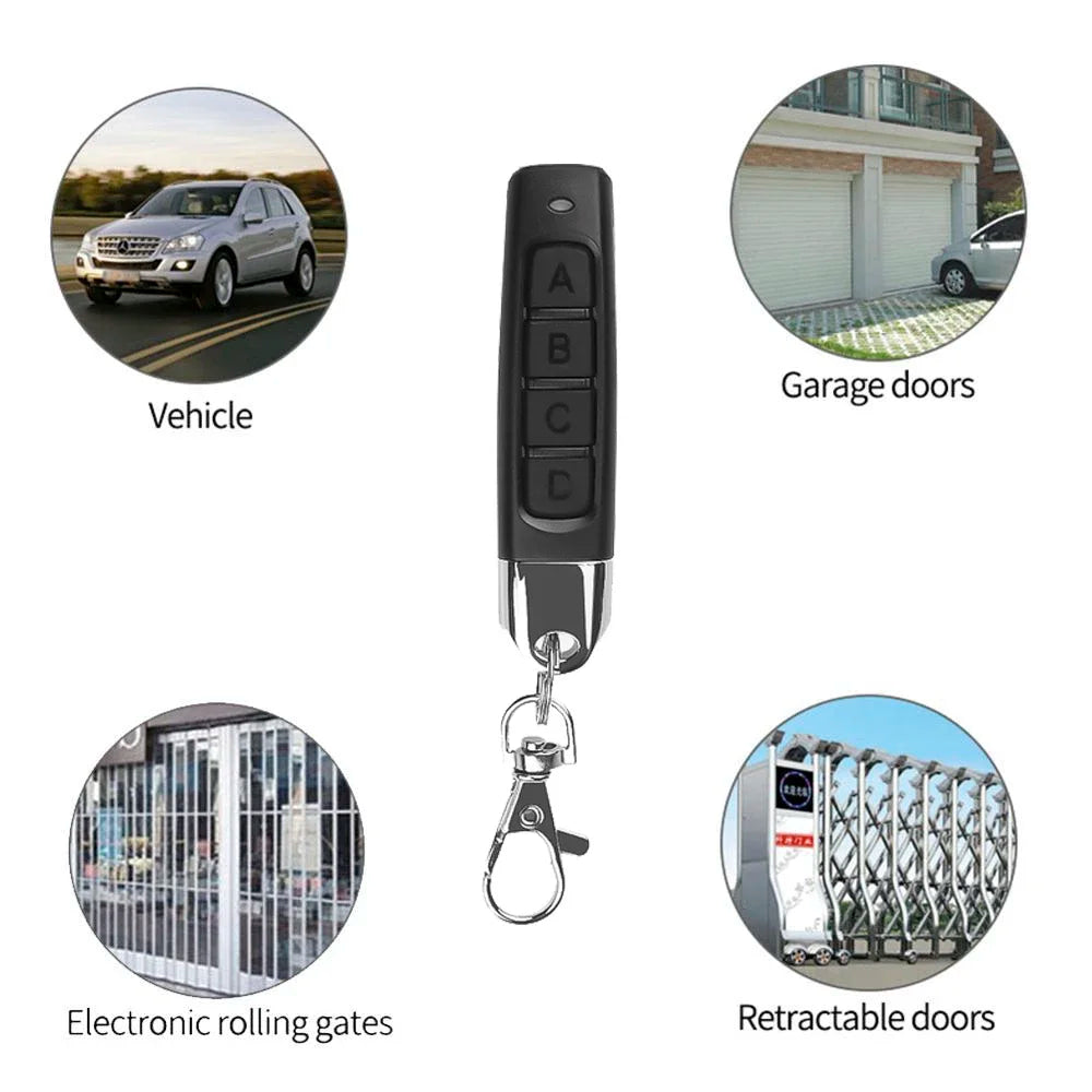 433MHZ Copy Remote Control Auto 4 Channe Code Garage Gate Door Opener Remote Control Duplicator Cloning Code Car Key