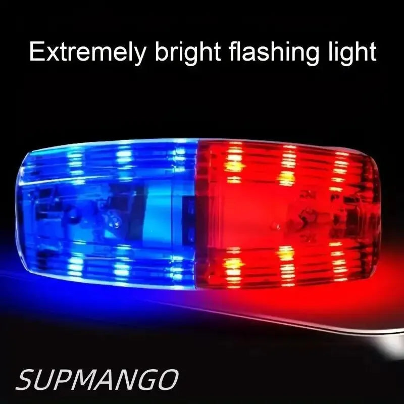 Red Blue LED Shoulder Warning Light Police Shoulder Clip Light Sanitation Worker Safety Patrol Alarm Flash Signal Strobe Lamp