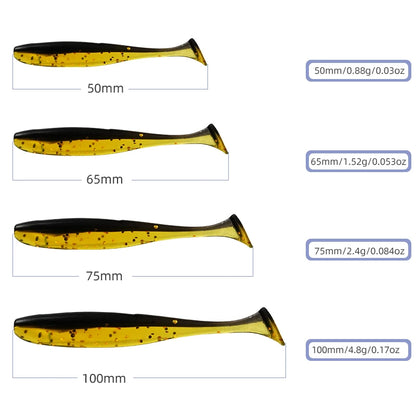 MEREDITH Easy Shiner Fishing Lures 50mm 65mm 75mm 100mm Wobblers Carp Fishing Soft Lures Silicone Artificial Plastic Baits