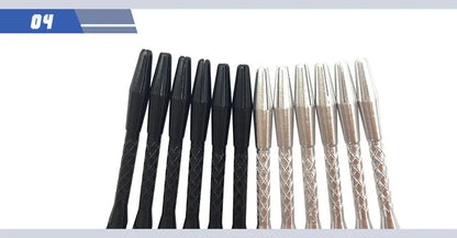 Yernea High-quality 6Pcs/Lot Darts Shaft Aluminium Alloy Material 45mm Shafts Silvery White and Black Two Colour