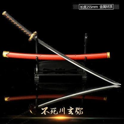 Demon Slayer Sword Real Katana Swords Demon Slayer Cosplay Metal Props Weapon Anime Battle Ready No Cutting Edge Bedroom Decor