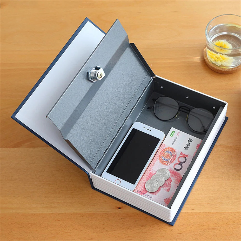 Mini Book Dictionary Safe Security Key Box Locker Money Hidden Key Safe Box Cash Bill Money Coin Storage Jewellery Lock Box Gift