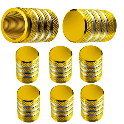 8Pc Tire Valve Caps Tyre Rim Stem Cover Dust Proof Auto Wheel Cap Aluminum Alloy Nipple Caps for Cars and Motorcycles Bikes