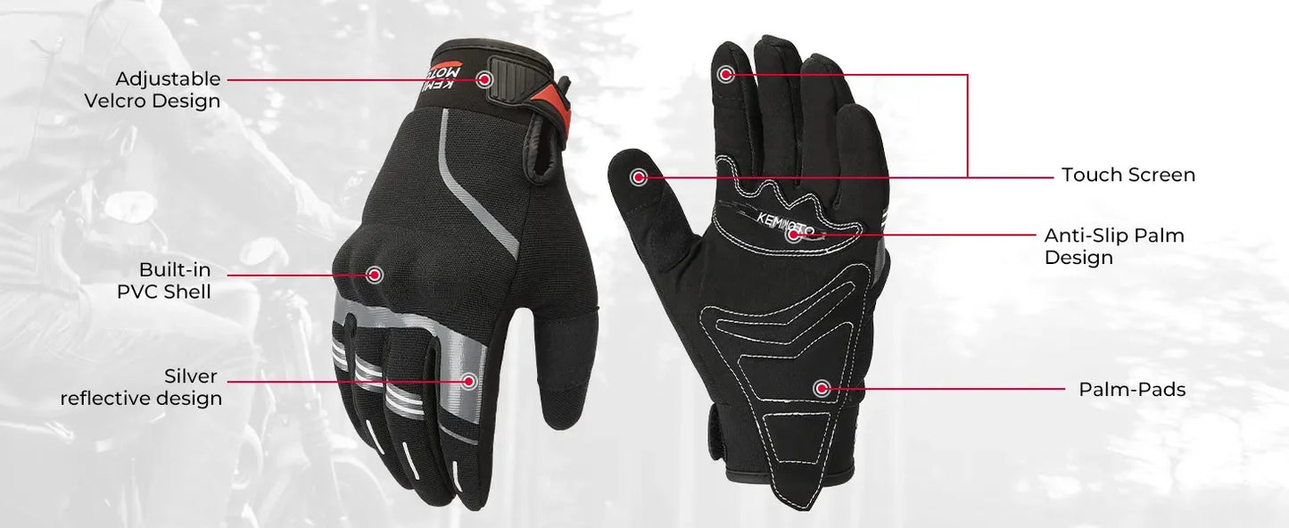 Guantes de verano para motocicleta, guantes de conducción CE 1KP, guantes de nudillos duros con pantalla táctil, guantes tácticos para motocicleta, para motocross, ATV, UTV