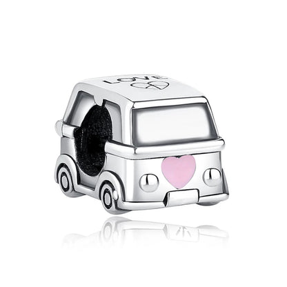 Original 925 Sterling Silver Charm Bead Travel London Bus Camera Suitcase Paris Charms Fit Pan Brand Bracelets Women Diy Jewelry