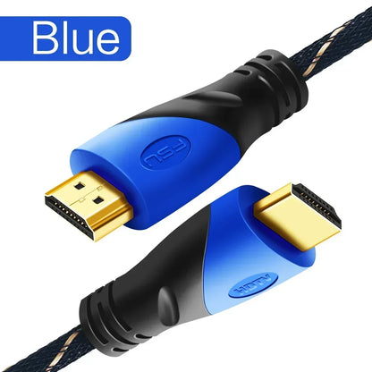 FSU HDMI-compatible Cable Video Cables Gold Plated 1.4 4K 1080P 3D Cable for HDTV Splitter Switcher 0.5m 1m 1.5m 2m 3m 5m 10m