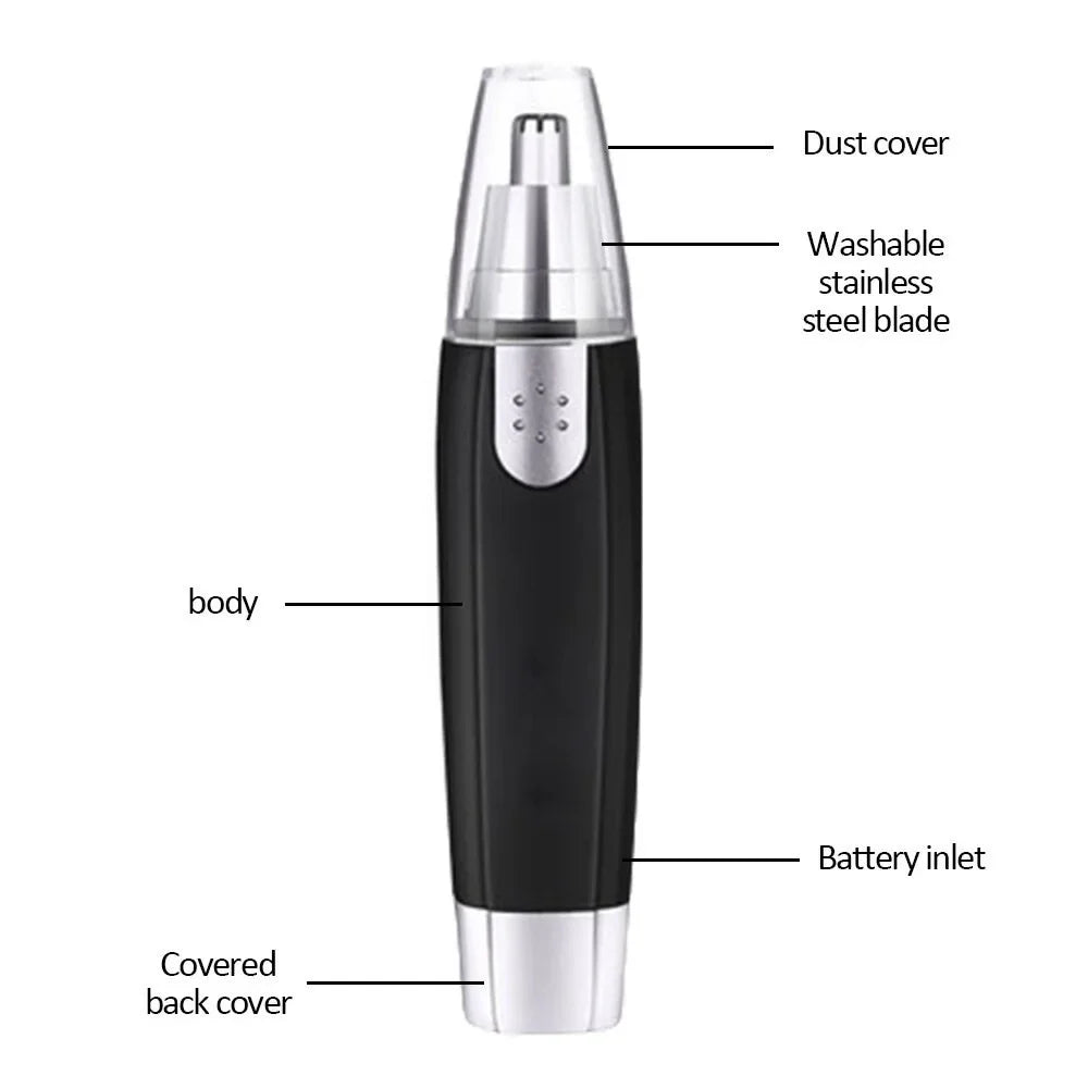 Electric Nose Hair Trimmer Implement Shaver Clipper Men Women Ear Neck Eyebrow Trimmer Shaver Man Clean Trimer Razor Remover Kit