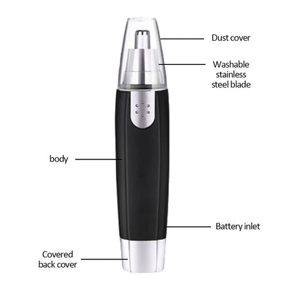 Electric Nose Hair Trimmer Implement Shaver Clipper Men Women Ear Neck Eyebrow Trimmer Shaver Man Clean Trimer Razor Remover Kit