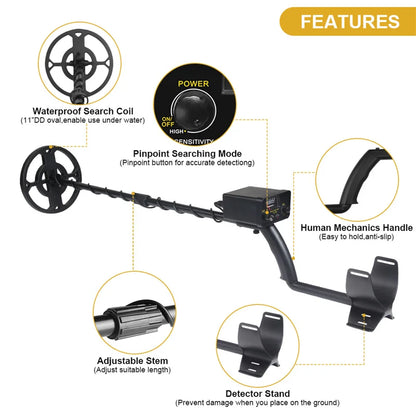 TC-200 Upgrade Metal Detector Underground Draad Ijzer Metalen Goud Detector Verstelbare Tracker Voor Schat Zoeken Nieuwe detect