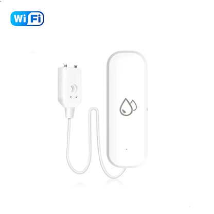 Sensor de agua Tuya WiFi/ZigBee, alarma de fugas, detector de fugas por inundación, aplicación de hogar inteligente, control remoto, protección de seguridad para el hogar inteligente