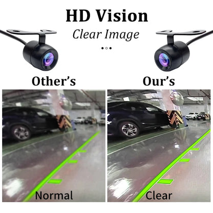 Hippcron Reverse Camera Front Rearview Car Night Vision With Built-in Distance Scale Lines Universal  Waterproof HD System