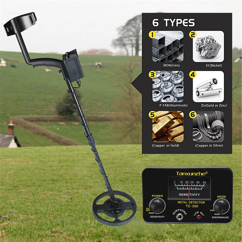 TC-200 Upgrade Metal Detector Underground Draad Ijzer Metalen Goud Detector Verstelbare Tracker Voor Schat Zoeken Nieuwe detect