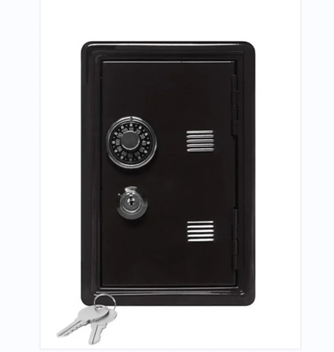 Household Insurance Box Vertical Mini Metal Safe Car Safe Key Insurance Cabinet Desktop Decoration Piggy Bank