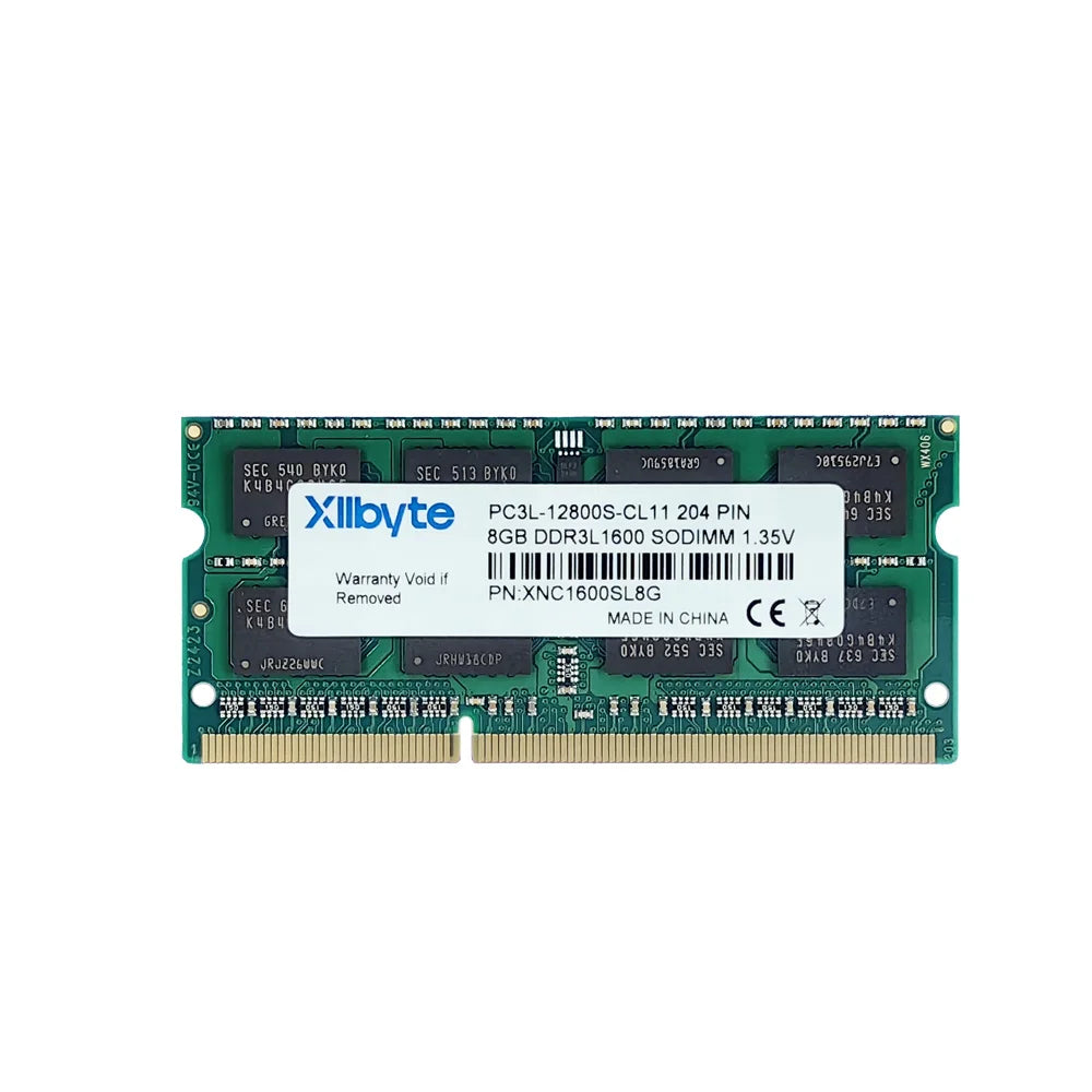 Xllbyte Nueva Memoria RAM Sellada SODIMM DDR3 1333Mhz/1600Mhz 2GB/4GB/8GB PC3-10600/12800 para Laptop, ¡buena calidad!