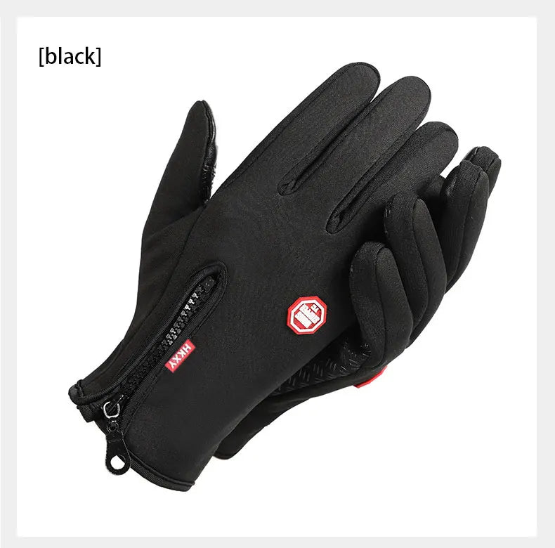 Guantes cálidos de invierno para hombres y mujeres, impermeables y agradables para la piel, con pantalla táctil, adecuados para ciclismo y esquí