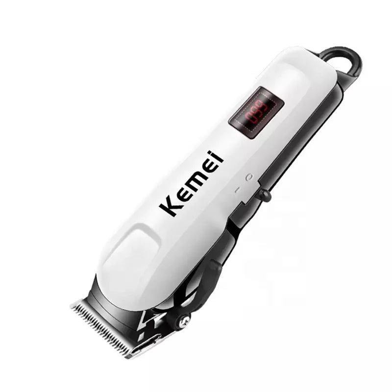 Cortadora de pelo profesional Kemei, cortadora de pelo inalámbrica, cortadora de barba para hombres, kit de corte de pelo eléctrico, máquina de corte de pelo recargable