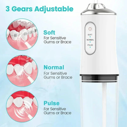 Xiaomi MIJIA Smart Electric Oral Irrigator Water Flosser USB Charging 4 Jets 3 Modes Water Jet Irrigator Dental Teeth Cleaner