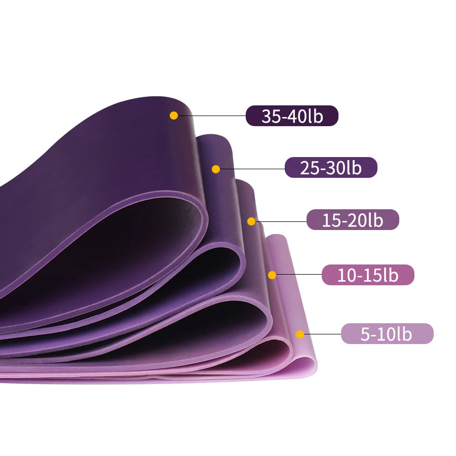Bandas elásticas de resistencia para fitness Entrenamiento en casa Yoga Bandas de resistencia deportivas Estiramiento Pilates Crossfit Entrenamiento Equipo de gimnasio