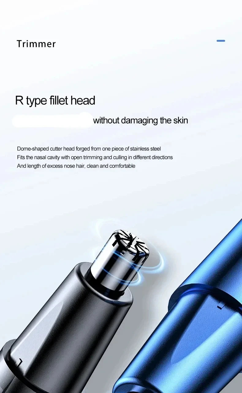 Nose Hair Trimmer For Nose AndEar Hair Metal Shaver Electric Shaver Trim Nose Hair For Women And Men