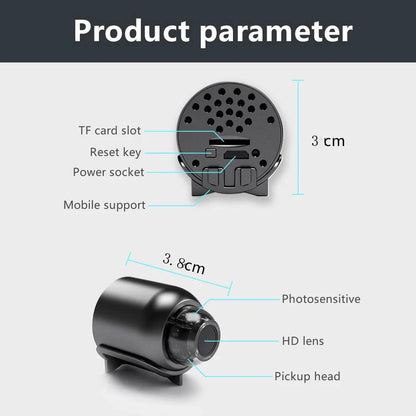 4k HD mini camera 1080p wireless wifi webcam web cam ultra spy cameras hidden Infrared night vision motion detection wide angle