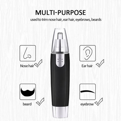 Electric Nose Hair Trimmer Implement Shaver Clipper Men Women Ear Neck Eyebrow Trimmer Shaver Man Clean Trimer Razor Remover Kit