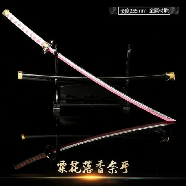 Espada Demon Slayer Espadas Katana Reales Espadas Demon Slayer Cosplay Accesorios de Metal Arma Anime Batalla Lista Sin Vanguardia Decoración de Dormitorio