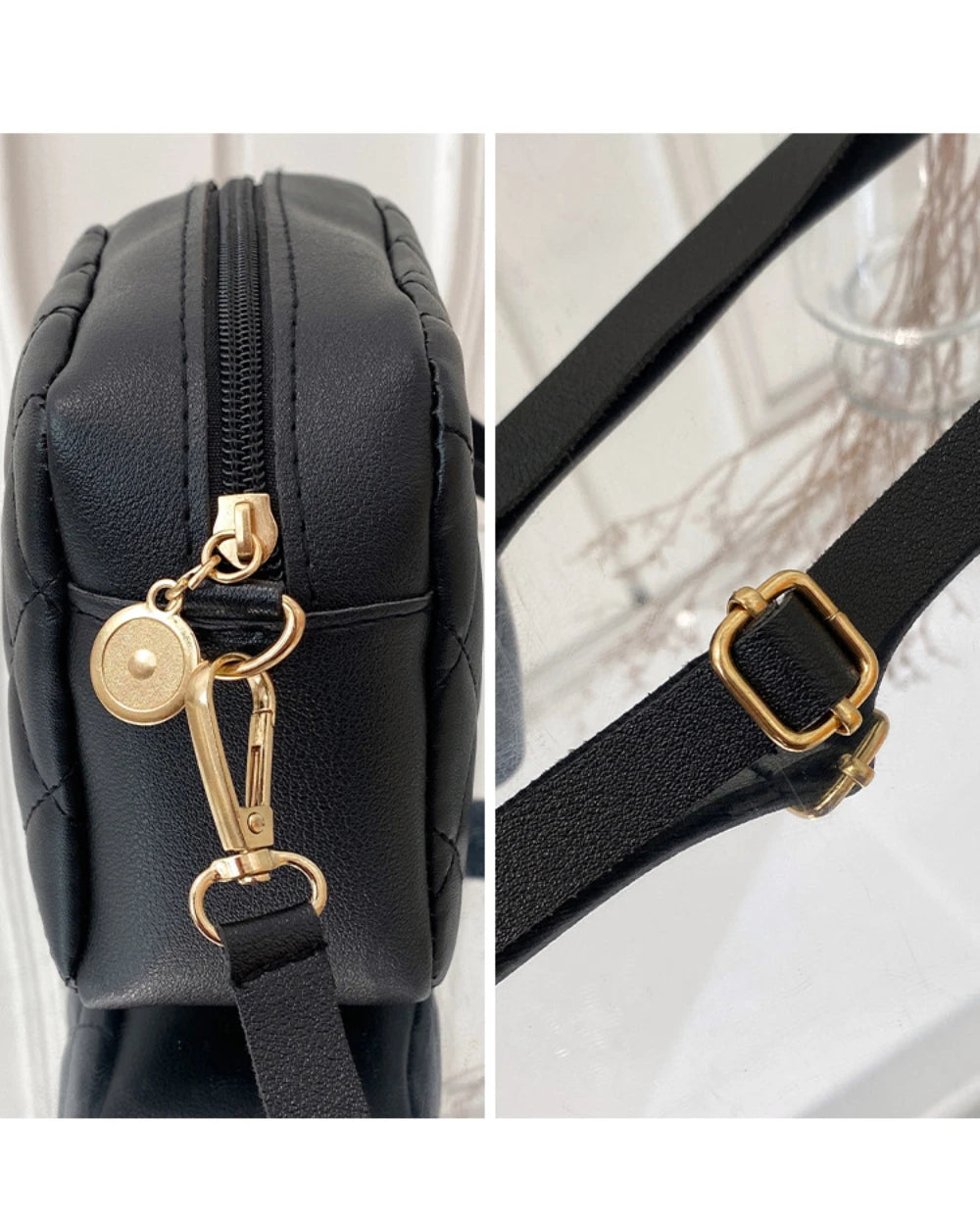 Bolso bandolera pequeño con borlas para mujer, tendencia 2024, bolso de hombro con bordado de Lingge para mujer, bolso cruzado con cadena de moda para mujer