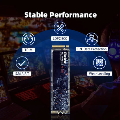 Disco duro interno SSD M.2 NVMe pcie SSD de 120 GB, 256 GB, 512 GB, 1 TB, 2 TB, KingSpec M.2 SSD para computadora portátil y de escritorio MSI