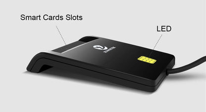 Zoweetek USB ID Smart Card Reader Electronic DNI Reader for ISO 7816 EMV IC DNIE Chip DNI Smart Card ZW-12026-1