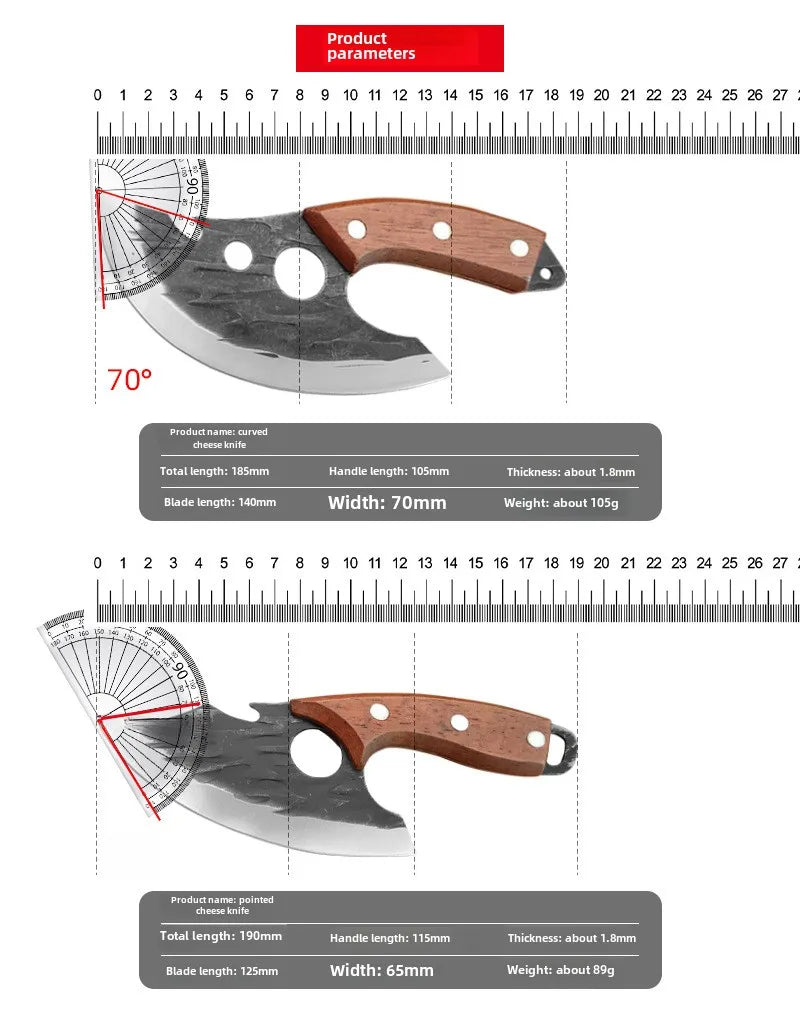 Forging Small Kitchen Knives Boning Knife Ring Knife Kitchen Cleaver Small Machete Knife for Killing Fish Slicing Knife